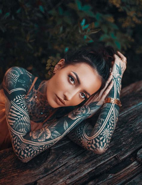 Tattooed Girl and Models